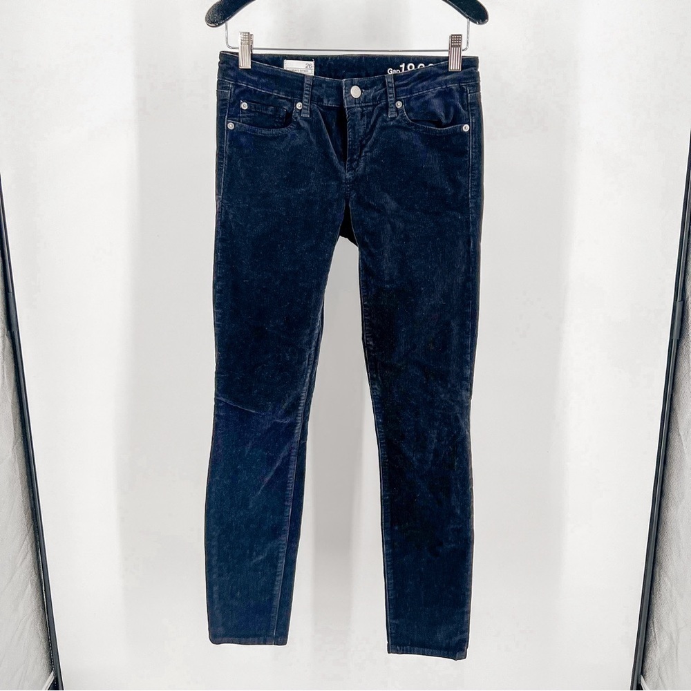 Gap black corduroy always skinny pants